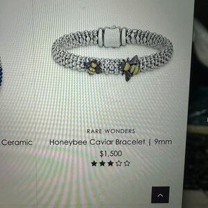 LAGOS Silver and Gold Honeybee Caviar Bracelet